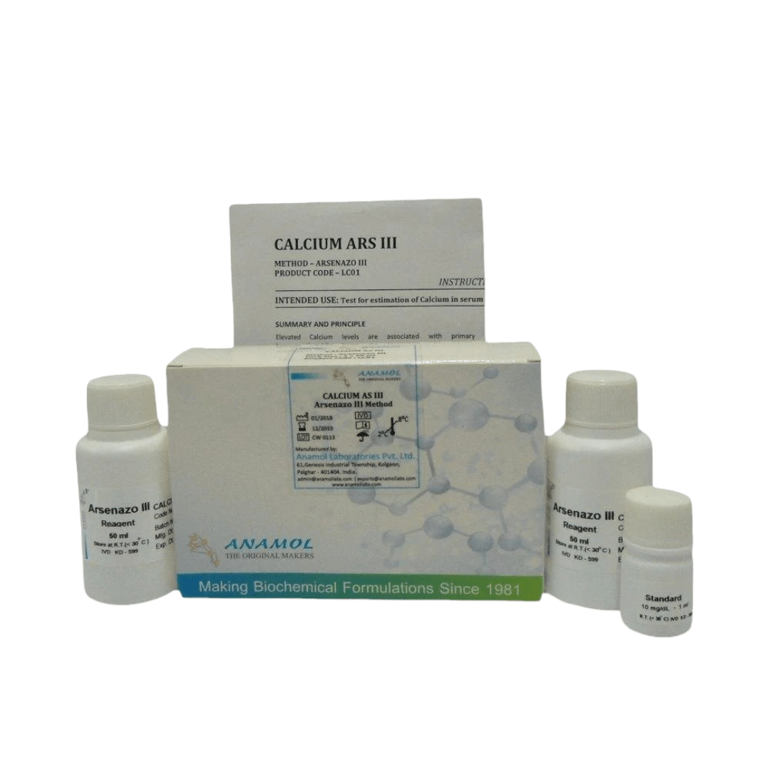 Anamol Calcium Arsenazo III Biochemistry kits - Global Surgicals