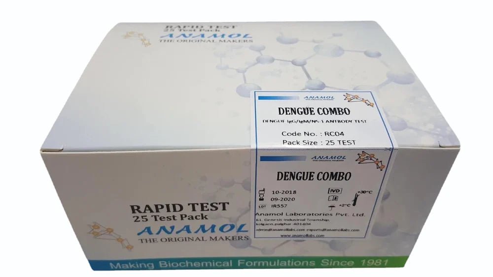 Anamol Dengue IgG+IgM Antibody Rapid Test kit - Global Surgicals