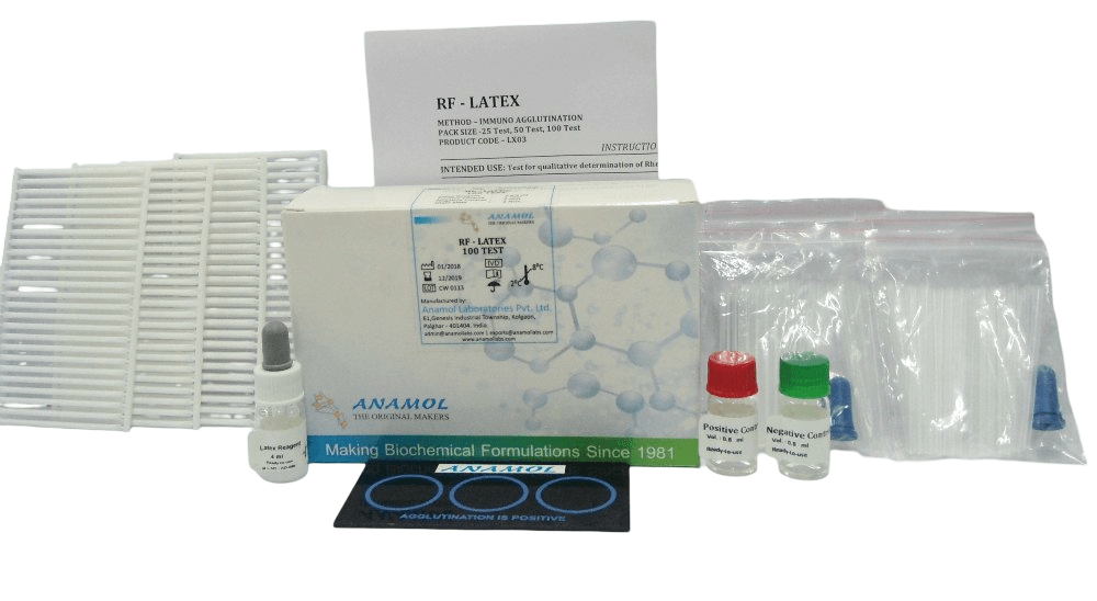 Anamol RF Latex Slide Agglutination Serology - Global Surgicals