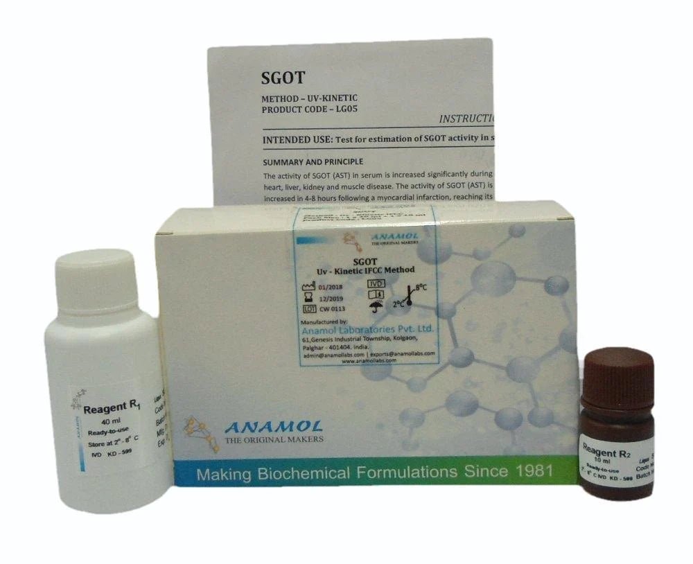 Anamol SGOT AST Biochemistry kits - Global Surgicals