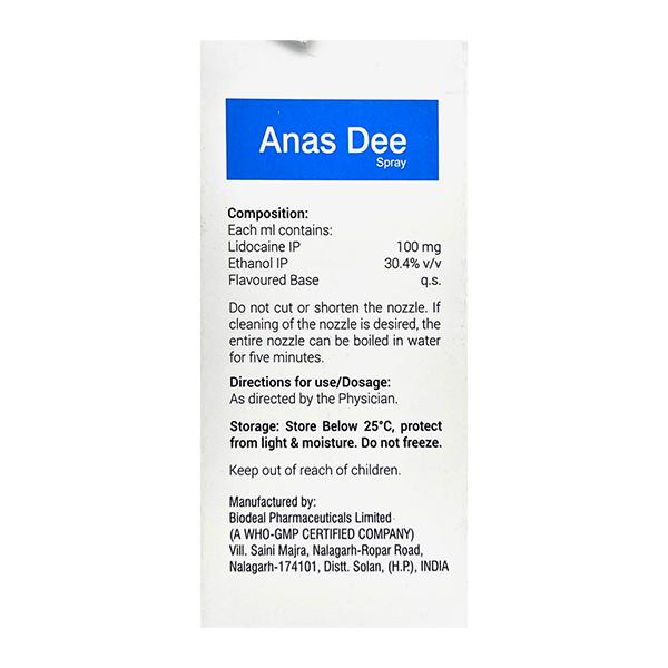 ANAS DEE Spray 50ml - Global Surgicals