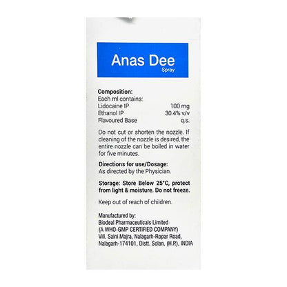 ANAS DEE Spray 50ml - Global Surgicals