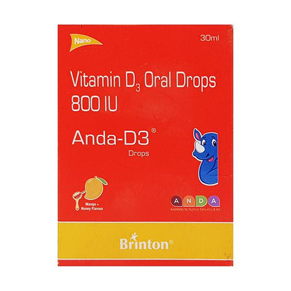 Anda D3 Mango + Honey Flavour Drops 30ml - Global Surgicals