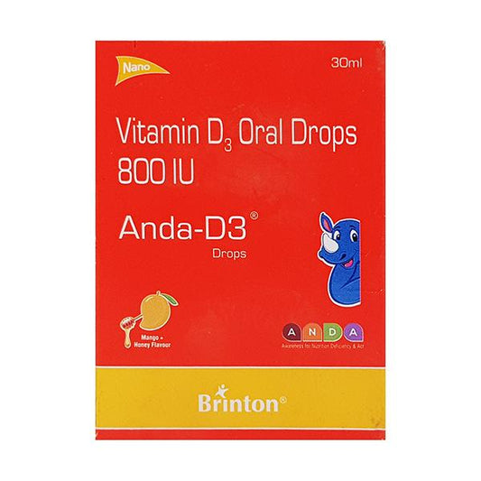 Anda D3 Mango + Honey Flavour Drops 30ml - Global Surgicals