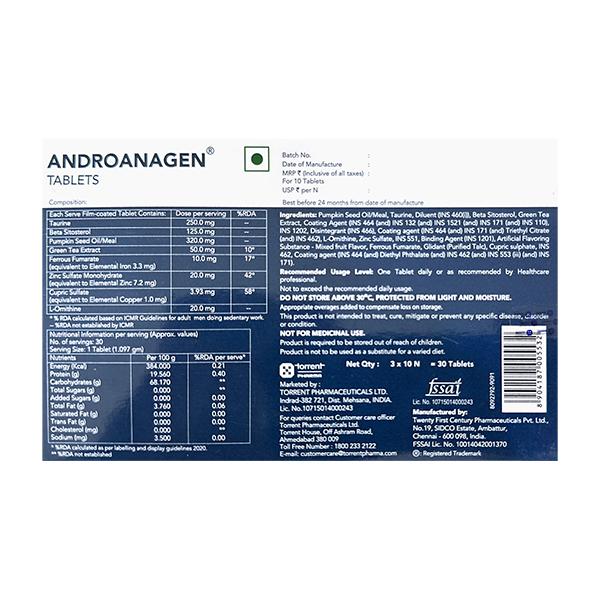 Androanagen Tablet 10'S - Global Surgicals