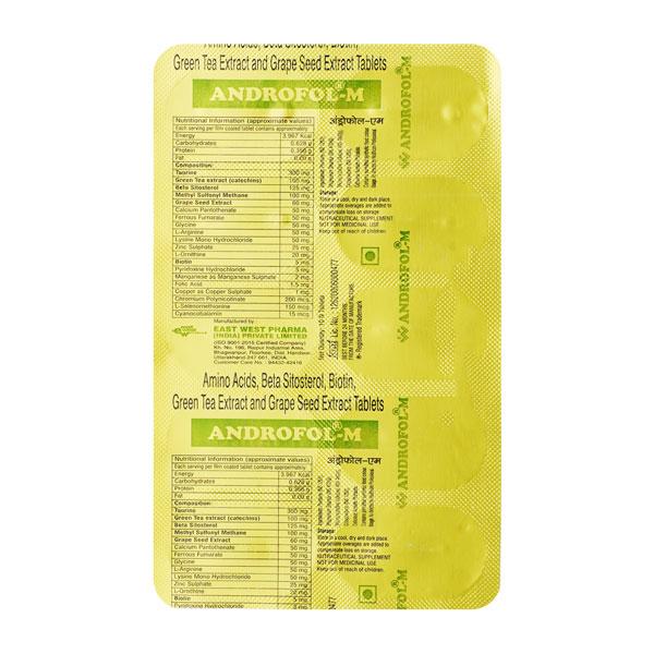 Androfol M Tablet 10'S - Global Surgicals