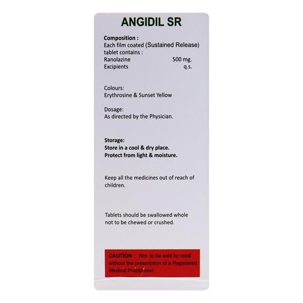 ANGIDIL SR Tablet 15's - Global Surgicals