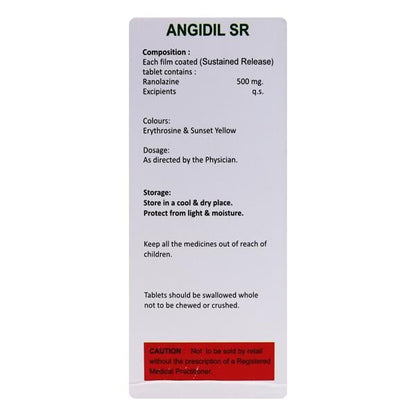 ANGIDIL SR Tablet 15's - Global Surgicals