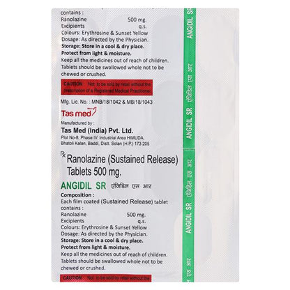ANGIDIL SR Tablet 15's - Global Surgicals
