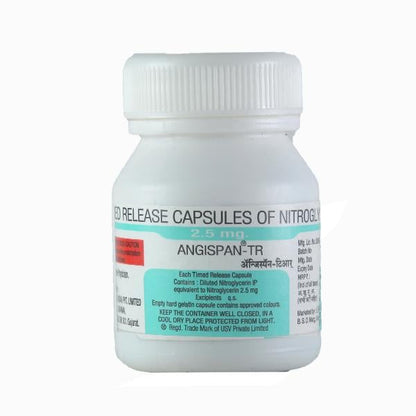 Angispan TR 2.5mg Capsule 25'S - Global Surgicals