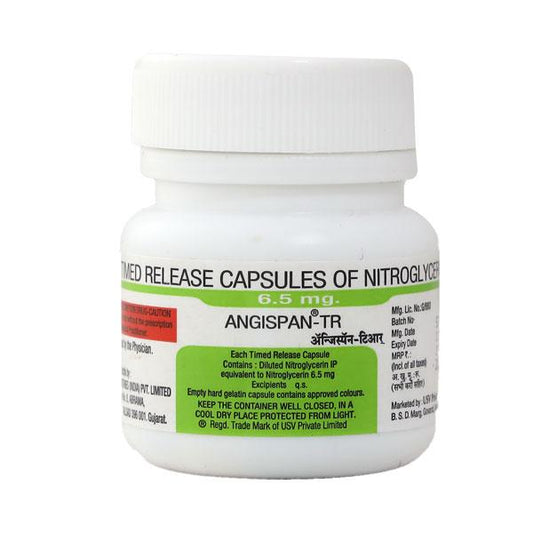 Angispan TR 6.5mg Capsule 25'S - Global Surgicals