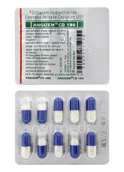 Angizem CD 180mg Capsule 10'S - Global Surgicals