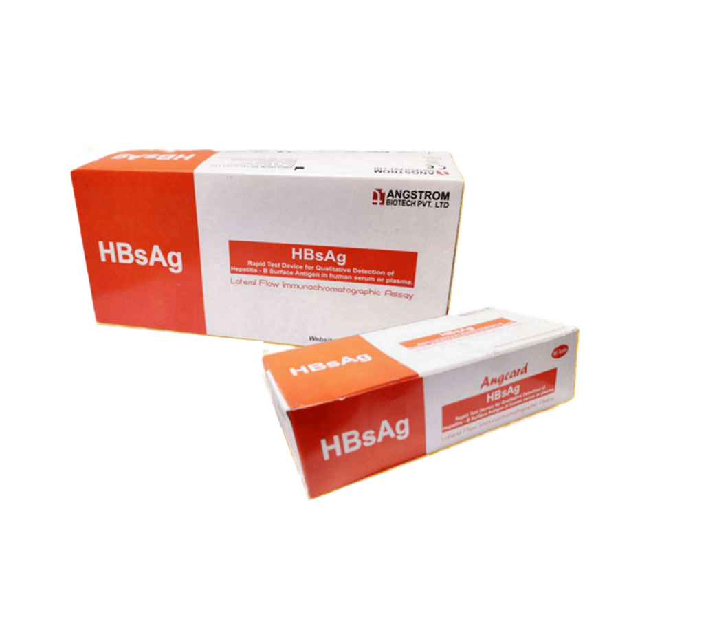 Angstrom Angcard HBsAg Hepatitis - B Rapid Card - Global Surgicals