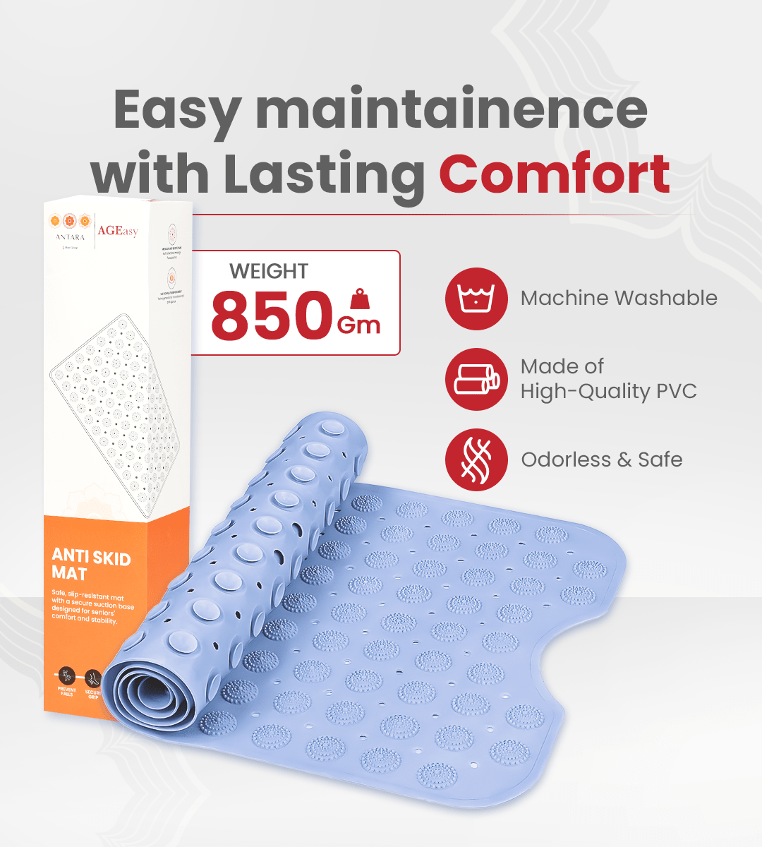 Anti Slip Mat for Bathroom Blue - Global Surgicals