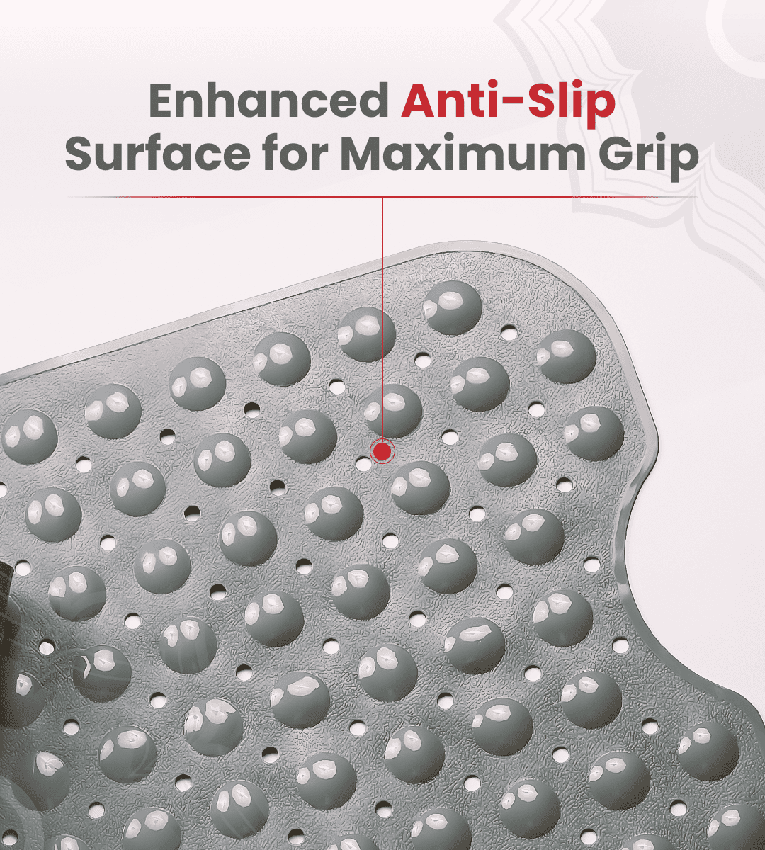 Anti Slip Mat for Bathroom Grey - Global Surgicals
