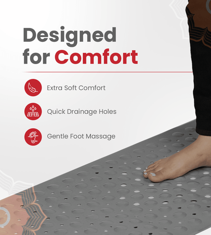 Anti Slip Mat for Bathroom Grey - Global Surgicals
