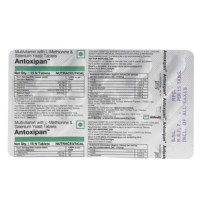 Antoxipan Tablet 15'S - Global Surgicals