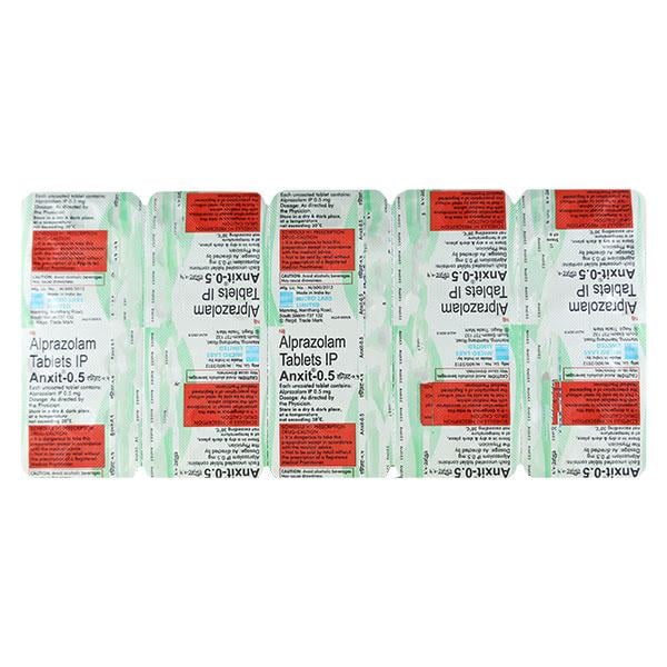 Anxit 0.5mg Tablet 15'S - Global Surgicals