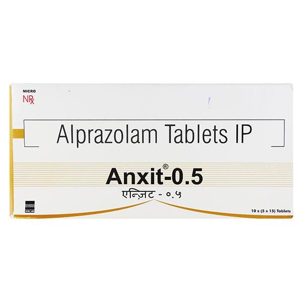Anxit 0.5mg Tablet 15'S - Global Surgicals