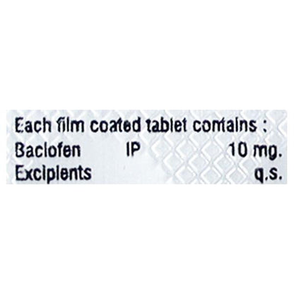 BACLOSPAS 10 Tablet 10's