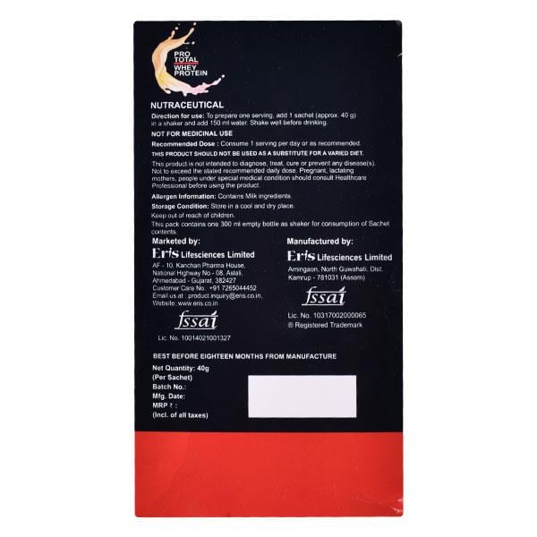 Prototal Whey Protein Sachet 15X40gm