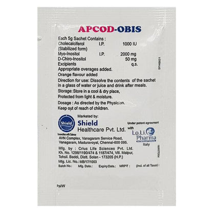 Apcod Obis Sachet 5gm - Global Surgicals