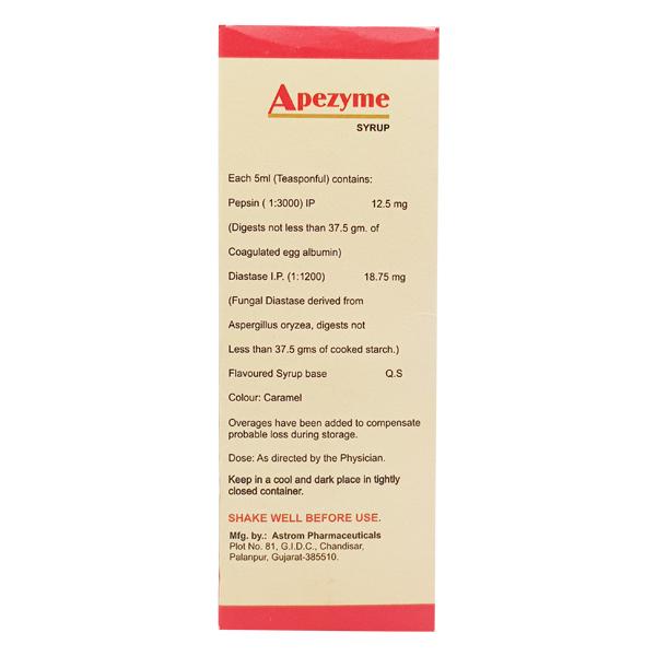 APEZYME Syrup 200ml - Global Surgicals