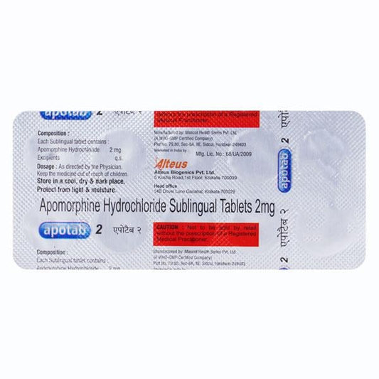 APOTAB 2 SUBLINGUAL Tablet 10's - Global Surgicals