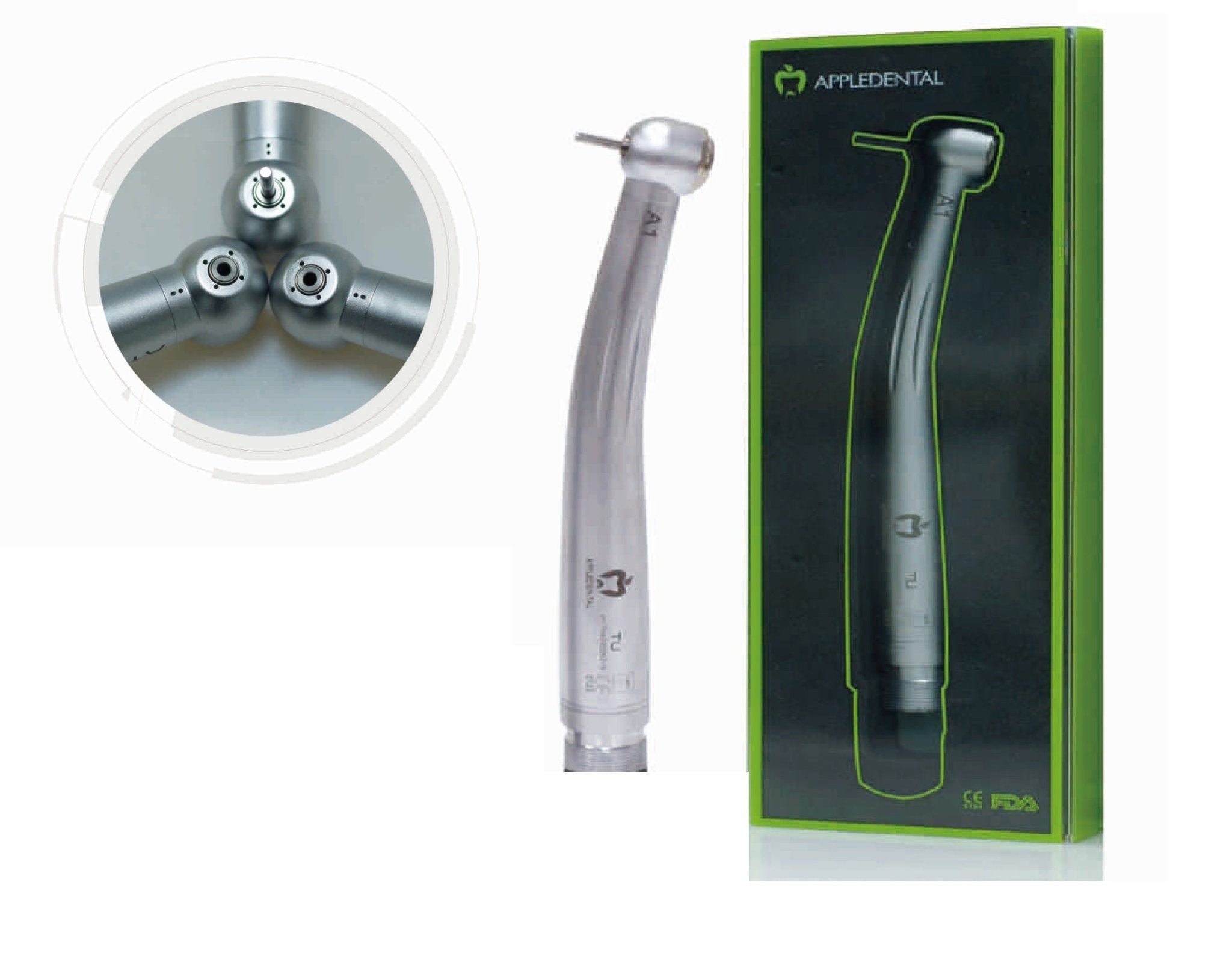 Apple Dental Push - Button Airotor High - Speed Handpiece - Global Surgicals
