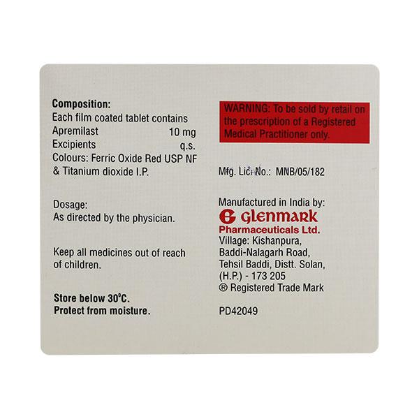 APREZO 10 Tablet 4's - Global Surgicals