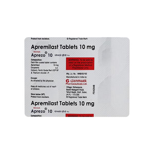 APREZO 10 Tablet 4's - Global Surgicals