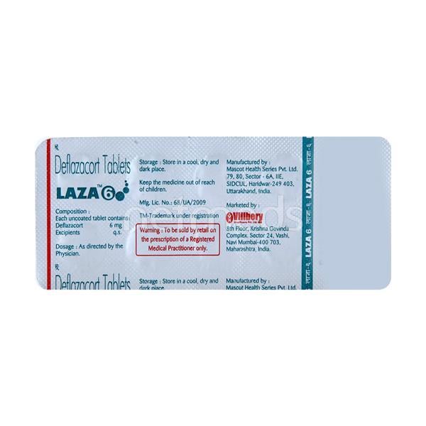 Laza 6mg Tablet 10'S