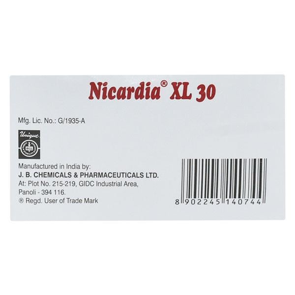 NICARDIA XL 30 Tablet 15's