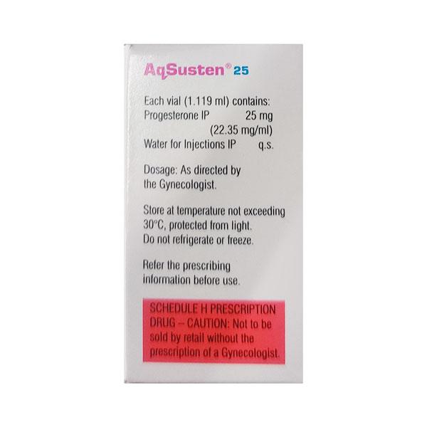 AQSUSTEN 25mg Injection 1.119ml - Global Surgicals