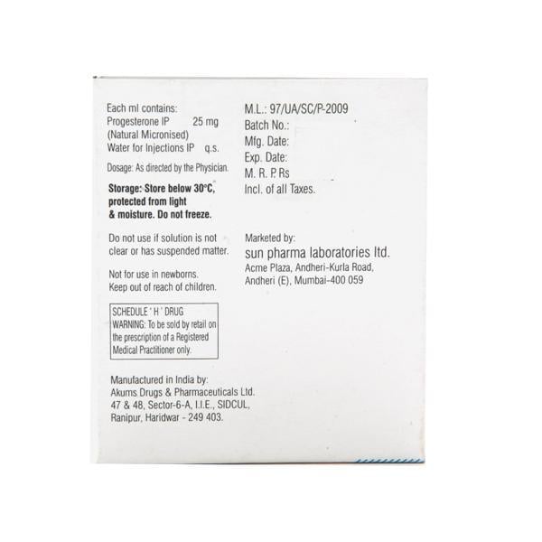 Aqsusten 25mg Injection 1ml - Global Surgicals