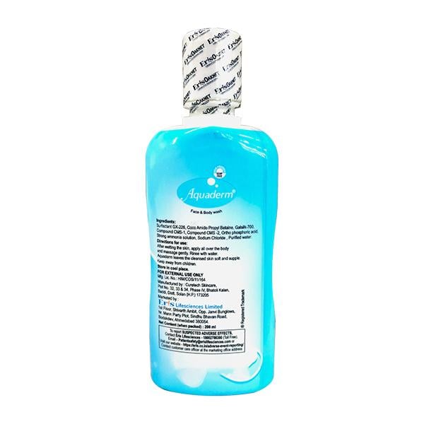 Aquaderm Face & Body Wash Liquid 200ml - Global Surgicals