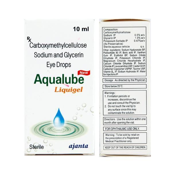Aqualube Liquigel Eye Drops 10ml - Global Surgicals