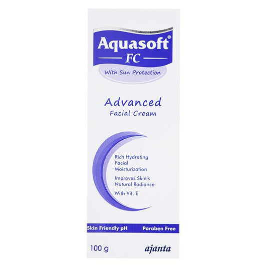 Aquasoft FC Advanced Facial Paraben Free Moisturizer Cream 100gm - Global Surgicals