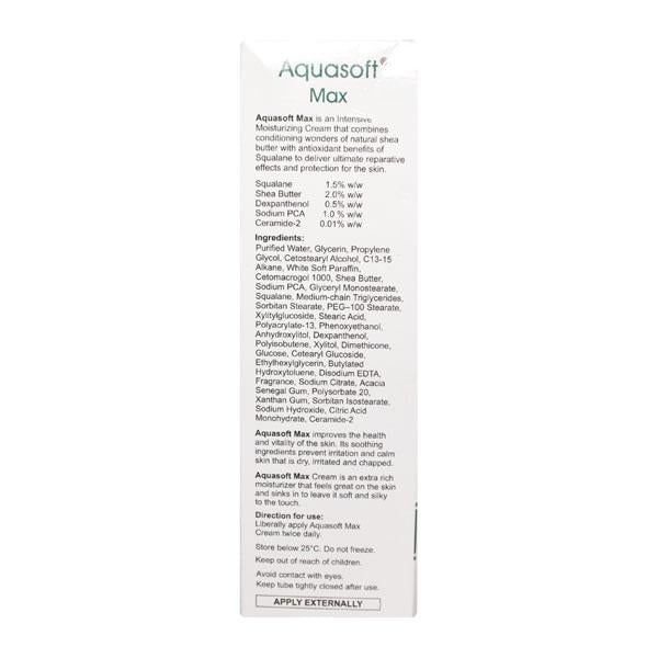 Aquasoft Max Intensive Moisturising Cream 150gm - Global Surgicals