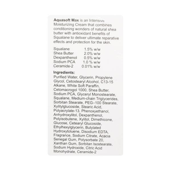 Aquasoft Max Intensive Moisturising Cream 150gm - Global Surgicals