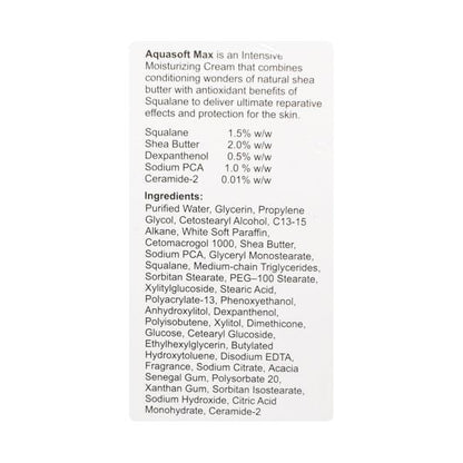 Aquasoft Max Intensive Moisturising Cream 150gm - Global Surgicals