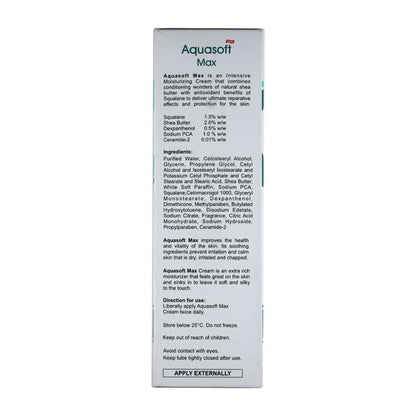 AQUASOFT MAX NEW INTENSIVE MOISTURISING Cream 150gm - Global Surgicals