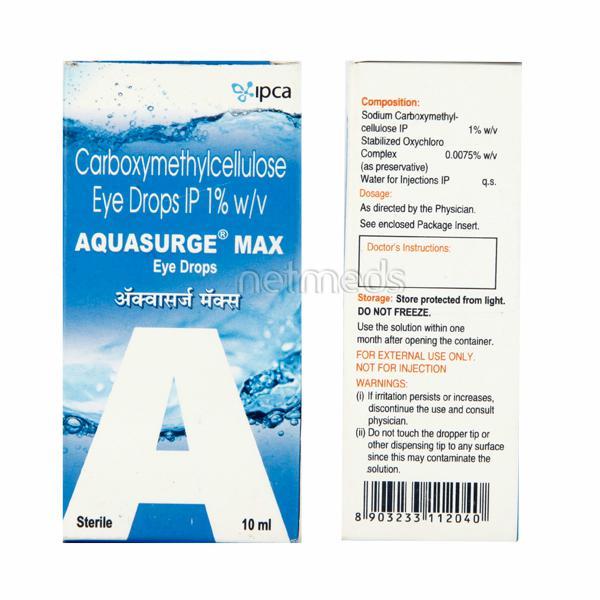Aquasurge Max Eye Drops 10ml - Global Surgicals