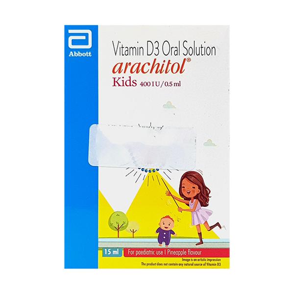 Arachitol Kids 400IU Pineapple Flavour Oral Solution 15ml - Global Surgicals