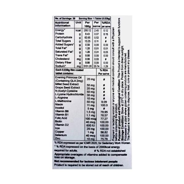 KERAGLO EVA NEW GLUTEN FREE Tablet 30's