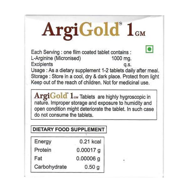 Argigold 1000mg Tablet 10'S - Global Surgicals