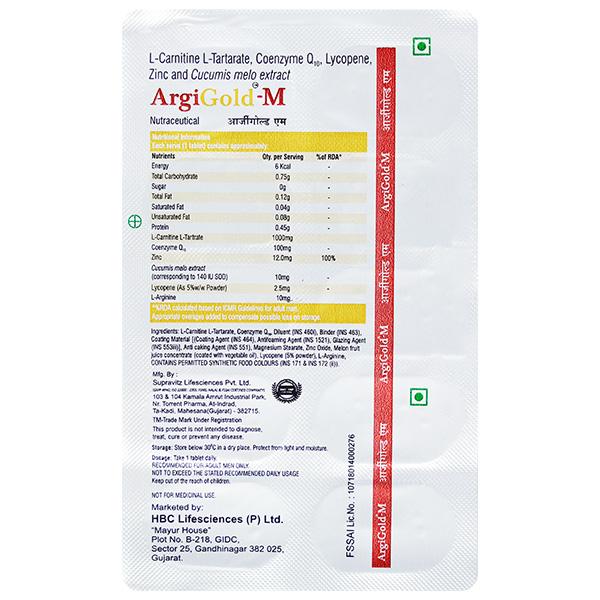 ARGIGOLD M Tablet 10's - Global Surgicals
