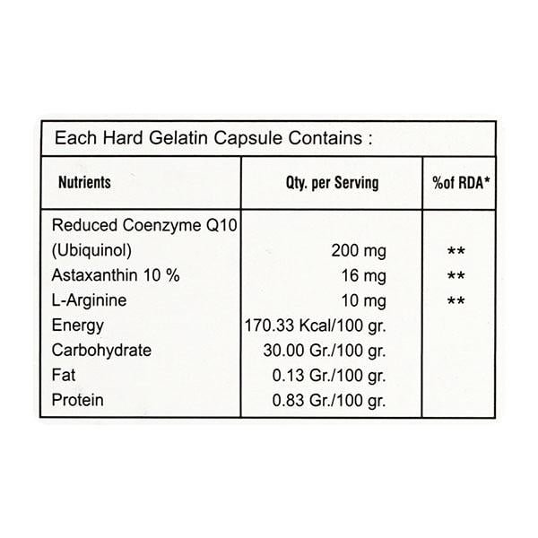 ARGIGOLD Q 10 Capsule 10's - Global Surgicals