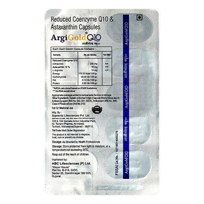 ARGIGOLD Q 10 Capsule 10's - Global Surgicals