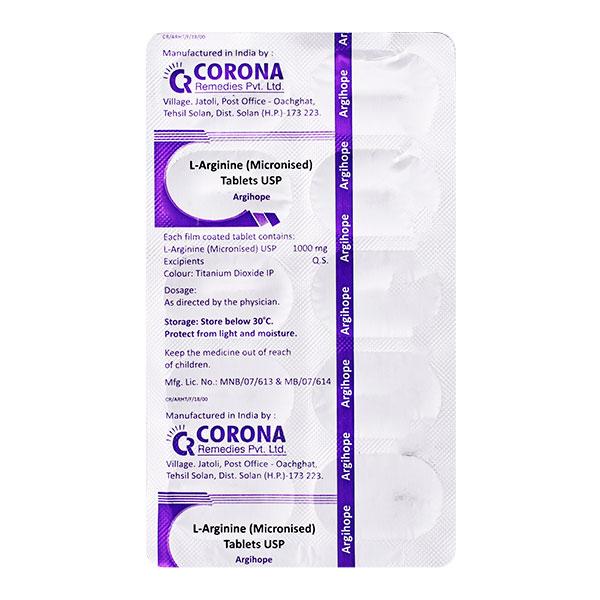 Argihope 1000mg Tablet 10'S - Global Surgicals
